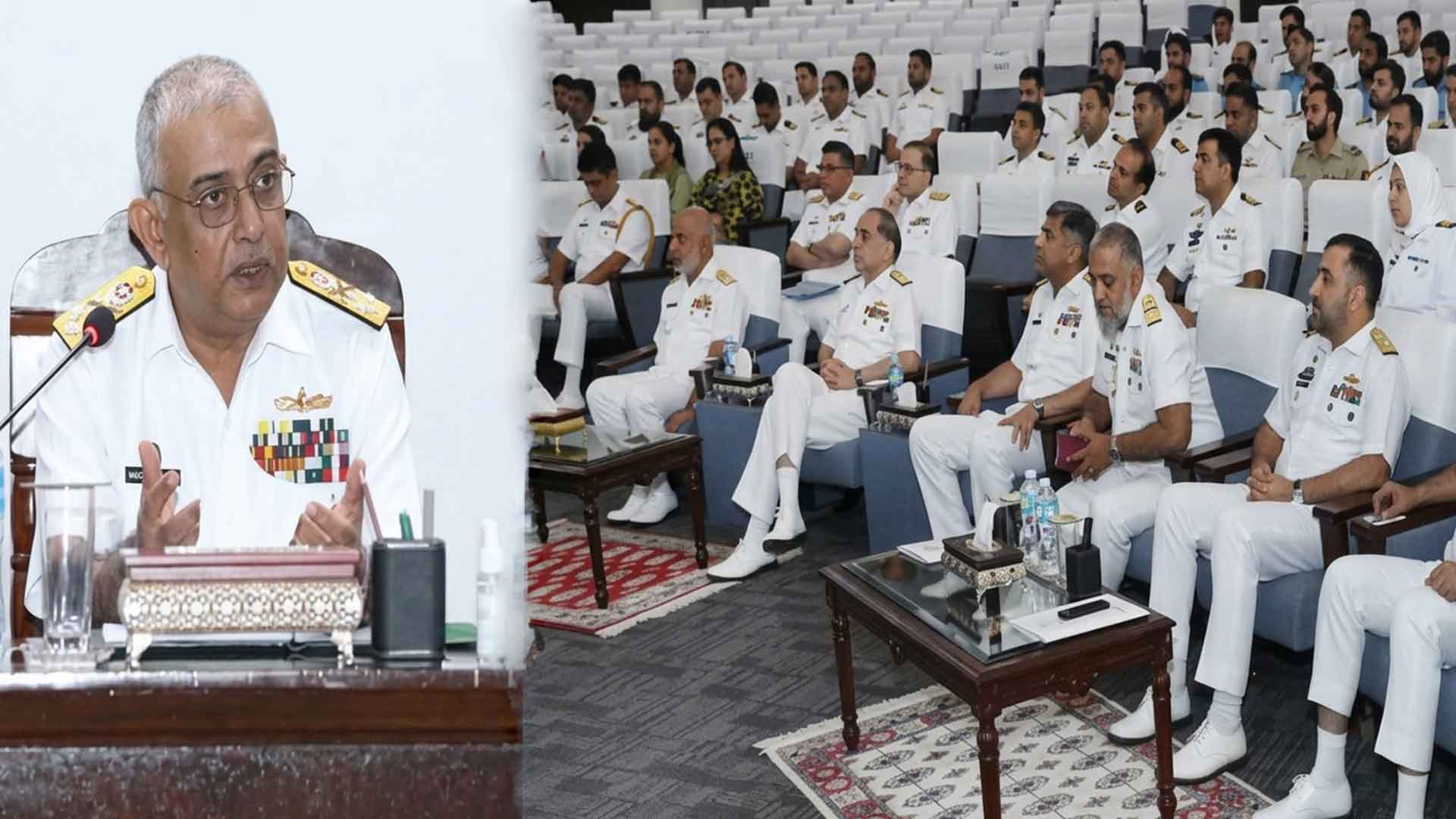 مستقبل کی جنگوں کے تقاضے بدل چکے، جدید ٹیکنالوجی اور فکری طور پر مضبوط افرادی قوت ناگزیر ہے، ایڈمرل نوید اشرف