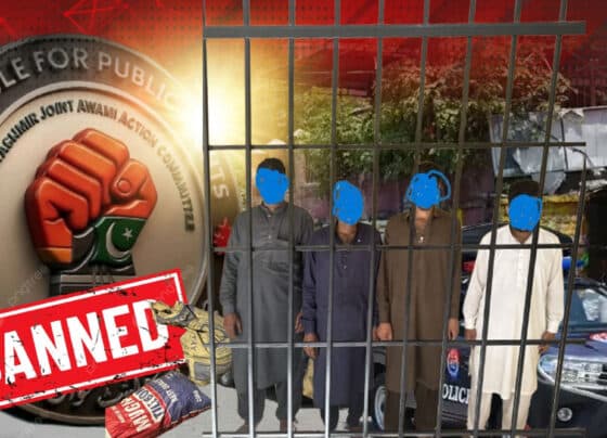 میرپور آزاد کشمیر میں پولیس نے کالعدم عوامی ایکشن کمیٹی کا بڑا منصوبہ ناکام