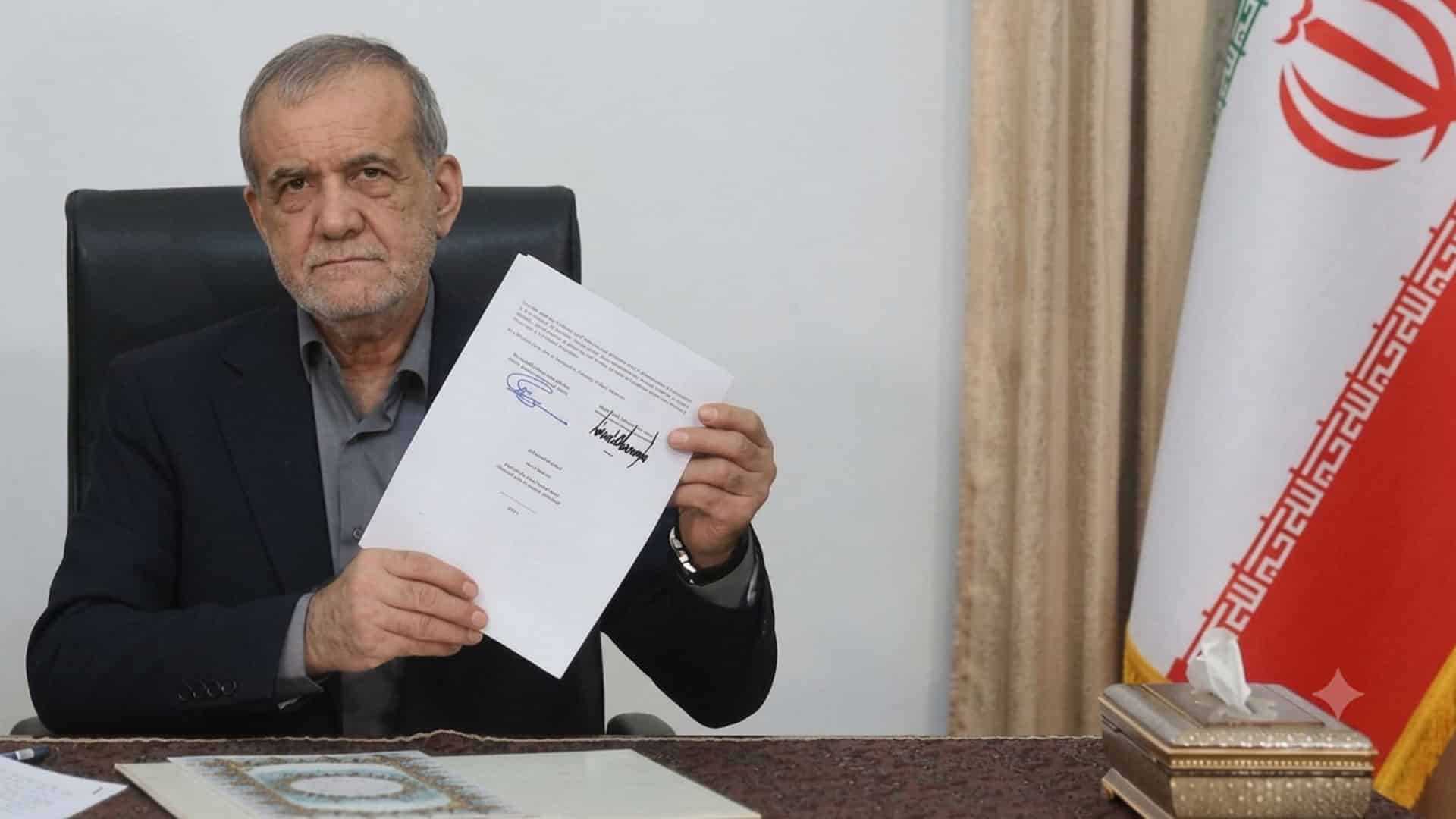 صدر مسعود پزشکیان نے امریکی صدر ٹرمپ کی دستخط شدہ ’اسلام آباد مفاہمتی یادداشت‘ کی کاپی میڈیا پر شیئر کردی
