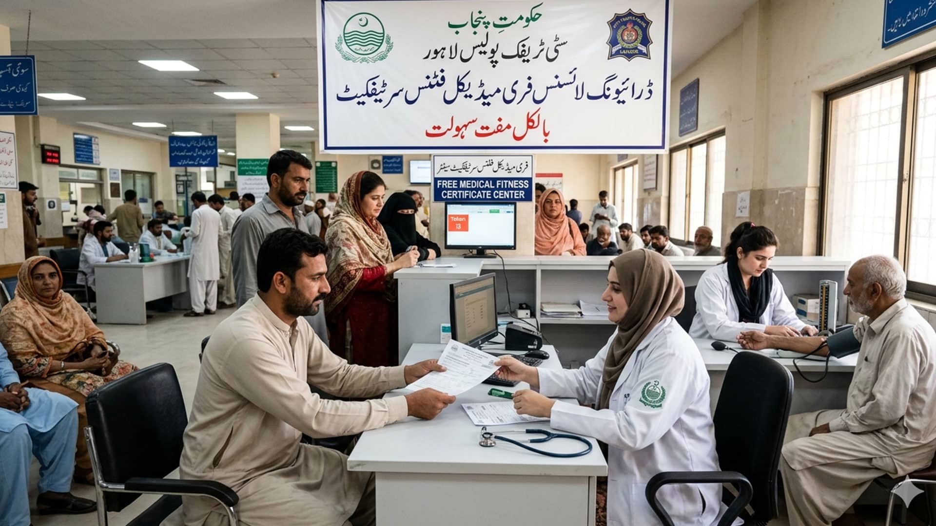 ڈرائیونگ لائسنس کے لیے میڈیکل فٹنس سرٹیفکیٹ بالکل مفت، 13 بڑے اسپتالوں کی لسٹ جاری