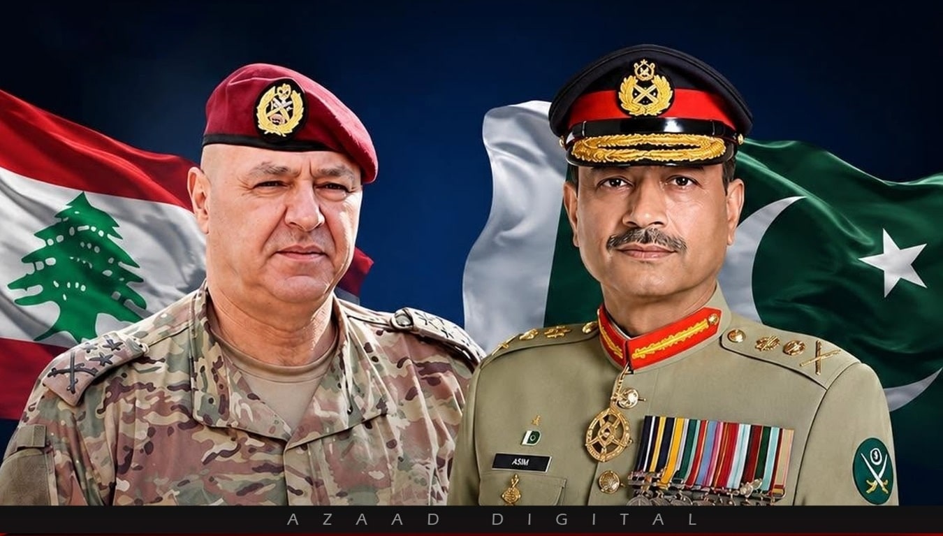 فیلڈ مارشل سید عاصم منیر کی دعوت پر لبنان کے آرمی چیف دورہ پاکستان کیلئے روانہ