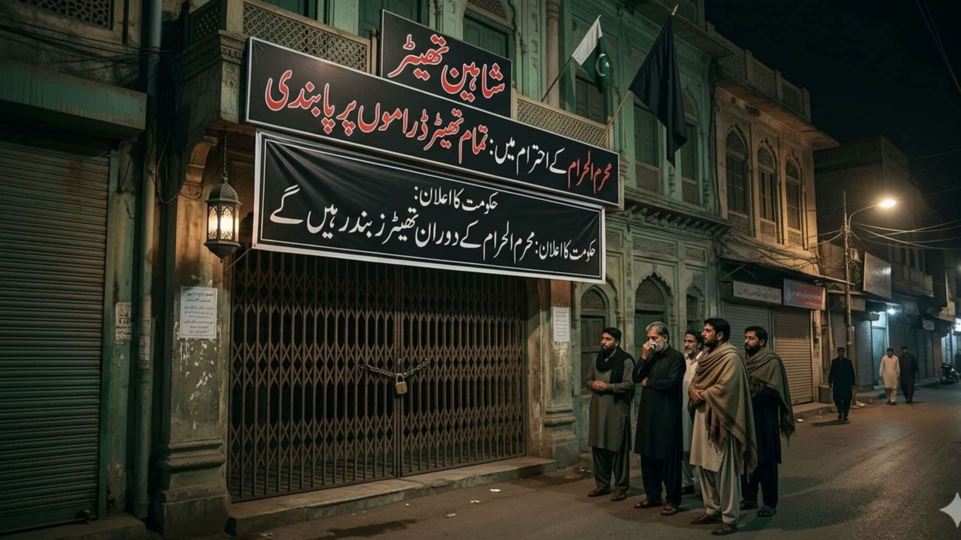 تھیٹر ڈراموں پر پابندی ، تمام تھیٹر بند کرنے کا اعلان