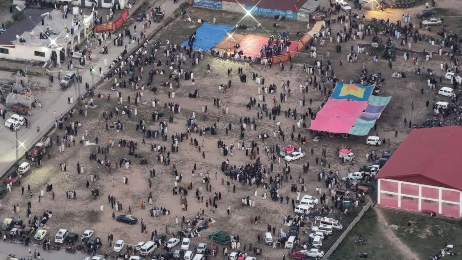کالعدم ایکشن کمیٹی کا ریاست مخالف بیانیہ مسترد ،عیدگاہ کیمپ کے مقام پر چند سو افراد کی موجودگی