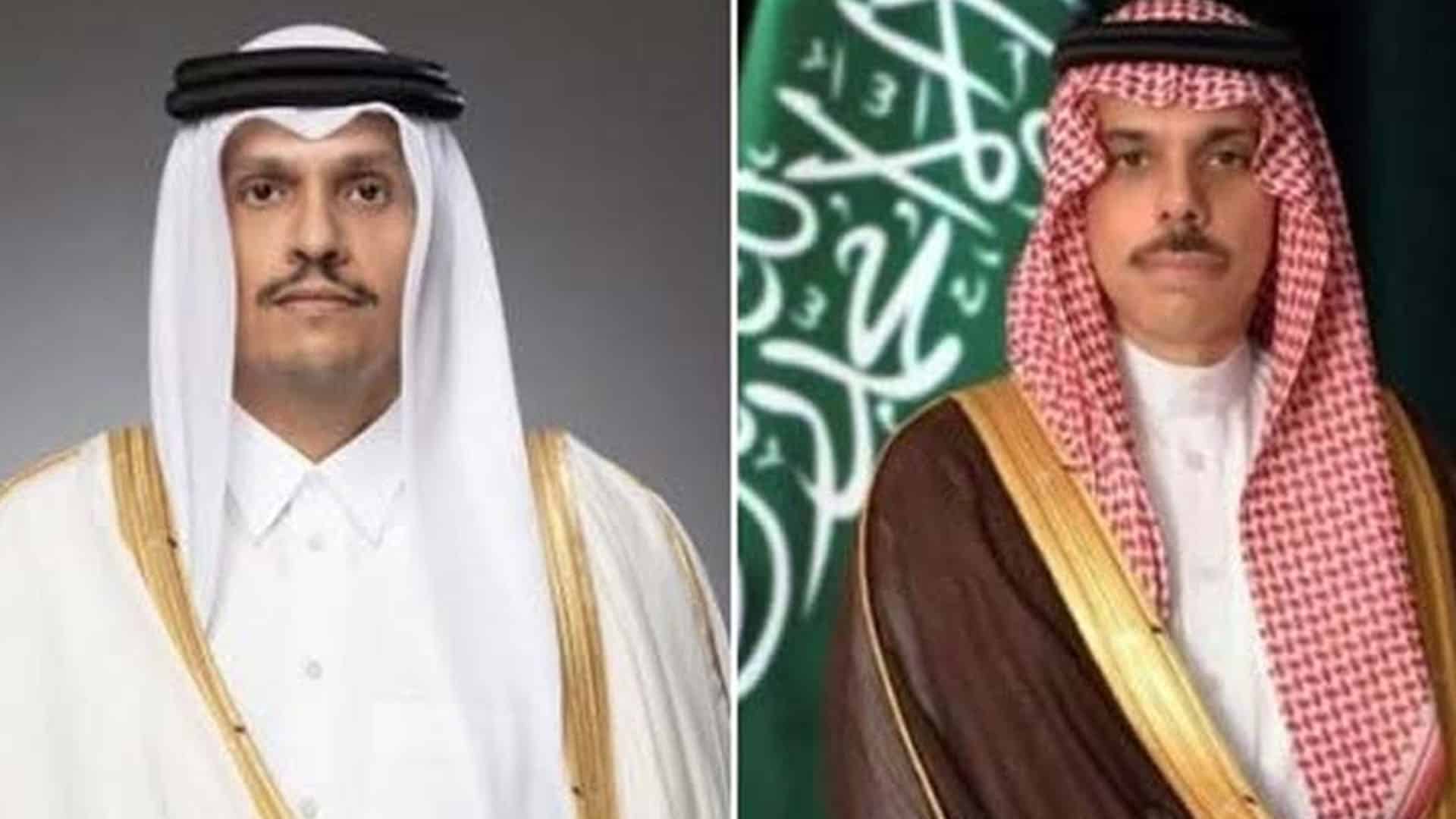 قطری و سعودی وزرائے خارجہ کا رابطہ، خطے کی صورتحال اور دوطرفہ تعلقات پر تبادلہ خیال