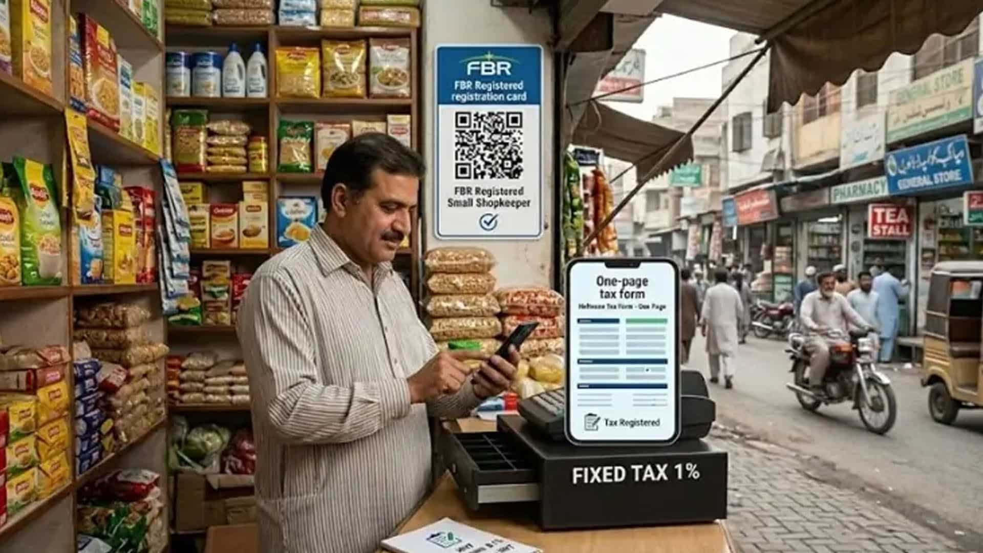 حکومت نے چھوٹے کاروبار کرنے والے دکانداروں کو ٹیکس نیٹ میں لانے کیلئے نیا اور سادہ طریقہ کار متعارف کرا دیا