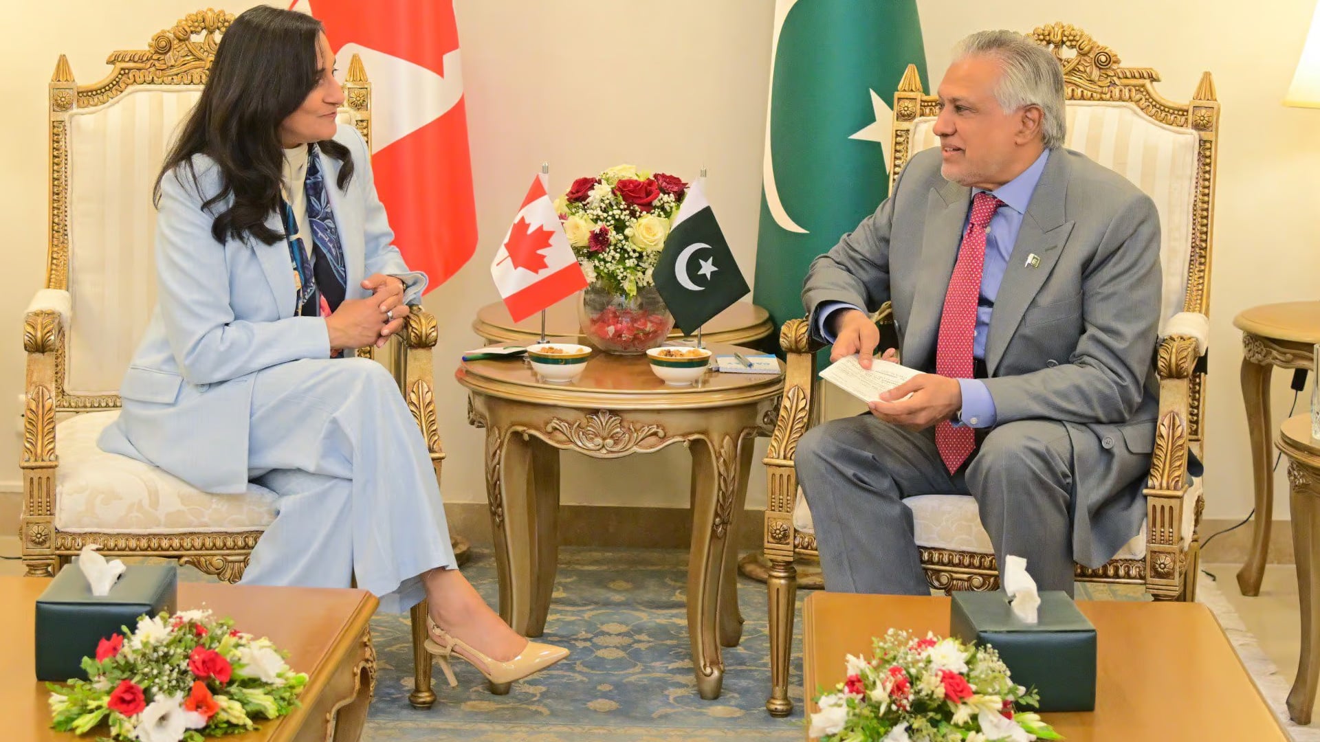 اسلام آباد میں پاک کینیڈا وزرائے خارجہ کے درمیان وفود کی سطح پر اہم مذاکرات، زراعت، صنعت اور تجارتی تعلقات کو نئی جہت دینے پر اتفاق