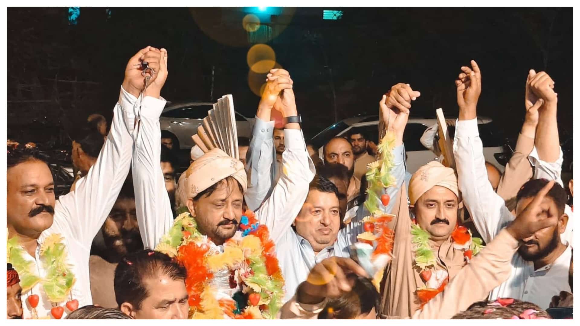 آزادکشمیر انتخابات ، میرپورمیں کونسلر راجہ جمیل ، راجہ راشد الطاف سینکڑوں حامیوں سمیت استحکام پاکستان پارٹی میں شامل