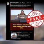 پاک فوج کے اعلیٰ افسر کے بارے میں بھارتی و افغانی سوشل میڈیا کا من گھڑت پروپیگنڈا  بے نقاب