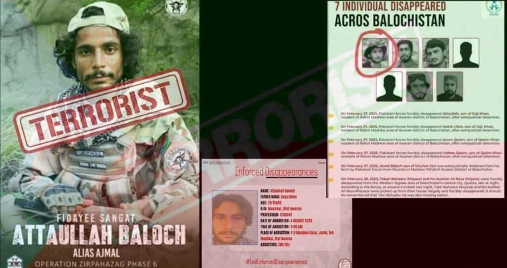 بی ایل اے  نے عطاءاللہ بلوچ کو فدائی حملہ آور قرار  دیکر  جبری گمشدگیوں  کے پروپیگنڈے کو خود بے نقاب کردیا