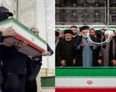 سابق ایرانی سپریم لیڈر علی خامنہ ای شہید کی نمازِ جنازہ میں پراسرار نقاب پوش کون تھا؟ شناخت سامنے آگئی