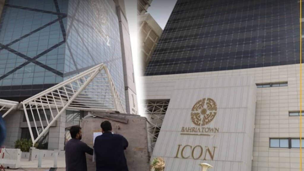 نیب نے سو ارب مالیت کی عمارت بحریہ آ ئیکون ٹاور کراچی اپنی تحویل میں لے لی