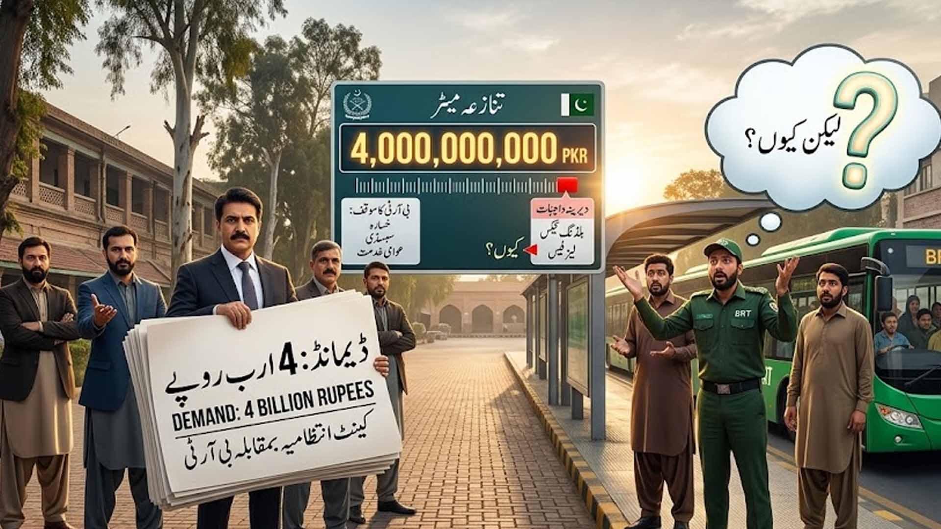کینٹ انتظامیہ کا بی آر ٹی پشاور سے 4 ارب روپے کا مطالبہ، لیکن کیوں ؟