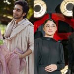 آرمانی بیوٹی کی تقریب میں سجل علی اور حمزہ سہیل ایک فریم میں،مداح خوش