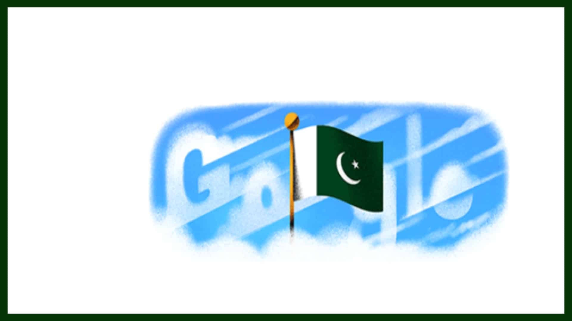 پاکستان کا 79واں یوم آزادی ، گوگل نے بھی ڈوڈل پر سبز ہلالی پرچم لہرا دیا