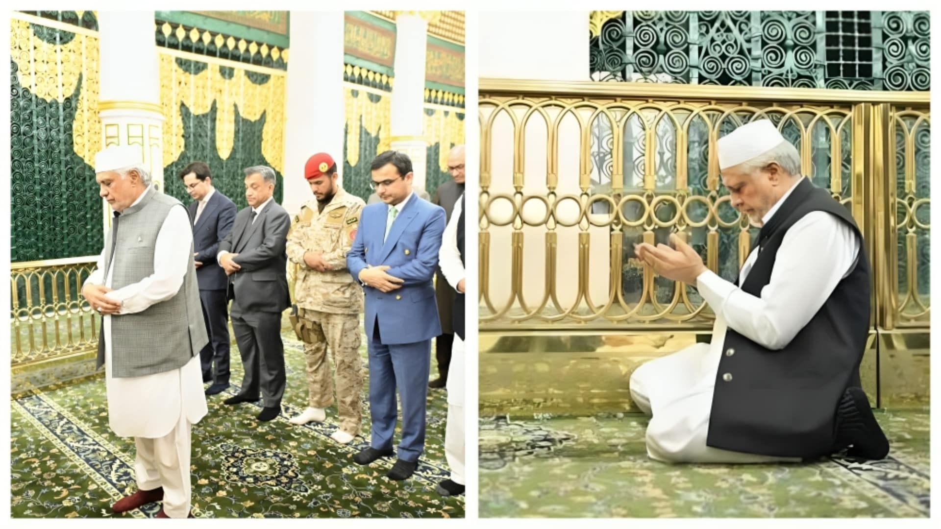 نائب وزیراعظم اسحاق ڈار کی مسجد نبوی ﷺ میں حاضری، پاکستان و امتِ مسلمہ کیلئے خصوصی دعائیں