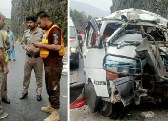 مالاکنڈ : سوات ایکسپریس وے پر کوچ اور ڈمپر میں تصادم سے 4 افراد جاں بحق