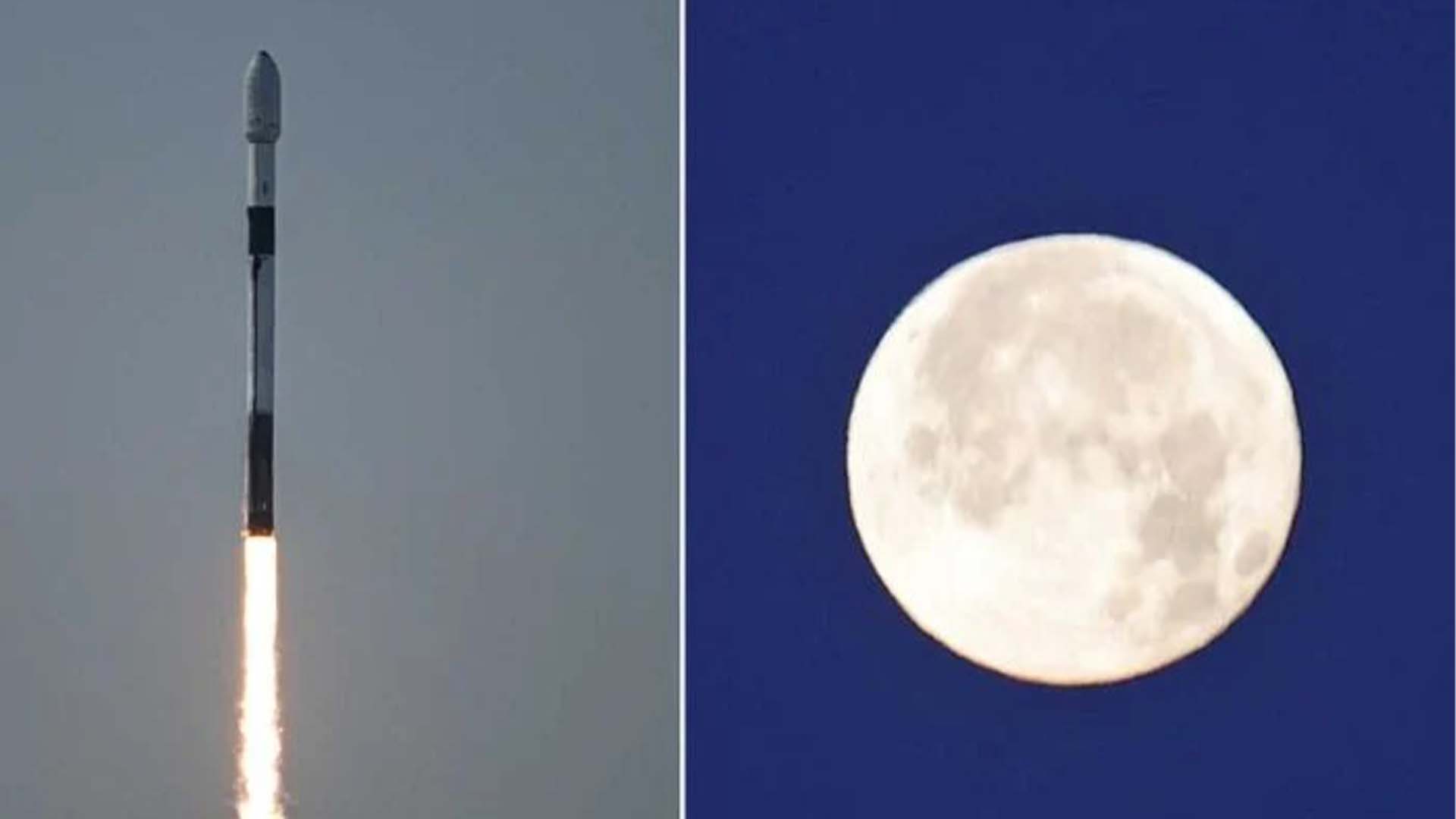 چاند پر ایک اور گڑھا بننے والا، اسپیس ایکس کے راکٹ کا تصادم کب ہوگا؟