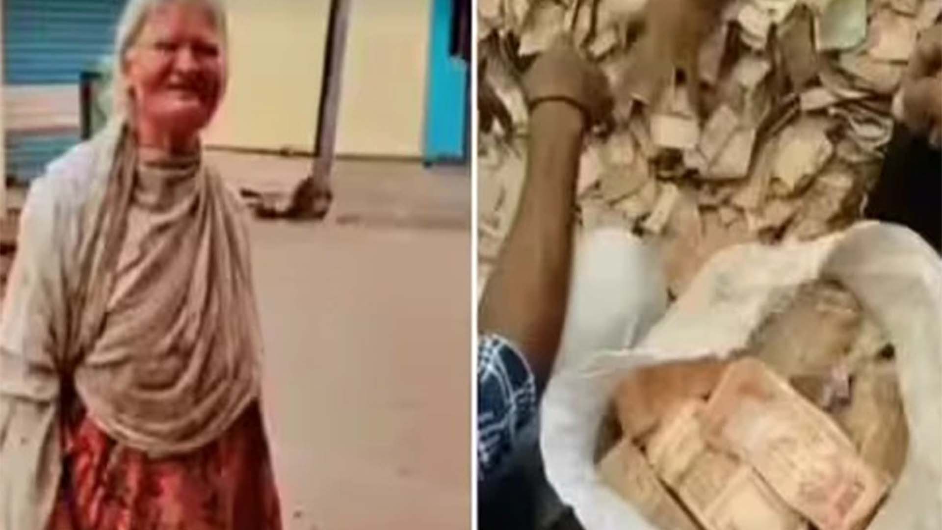 مسجد کے باہر بھیک مانگنے والی خاتون کے گھر سے لاکھوں روپے برآمد