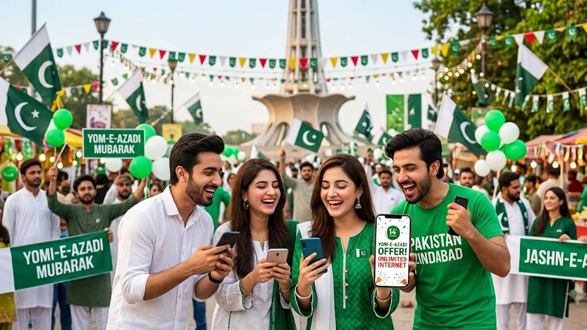 انٹرنیٹ صارفین کے لیے خوشخبری، یومِ آزادی پر زبردست آفر متعارف