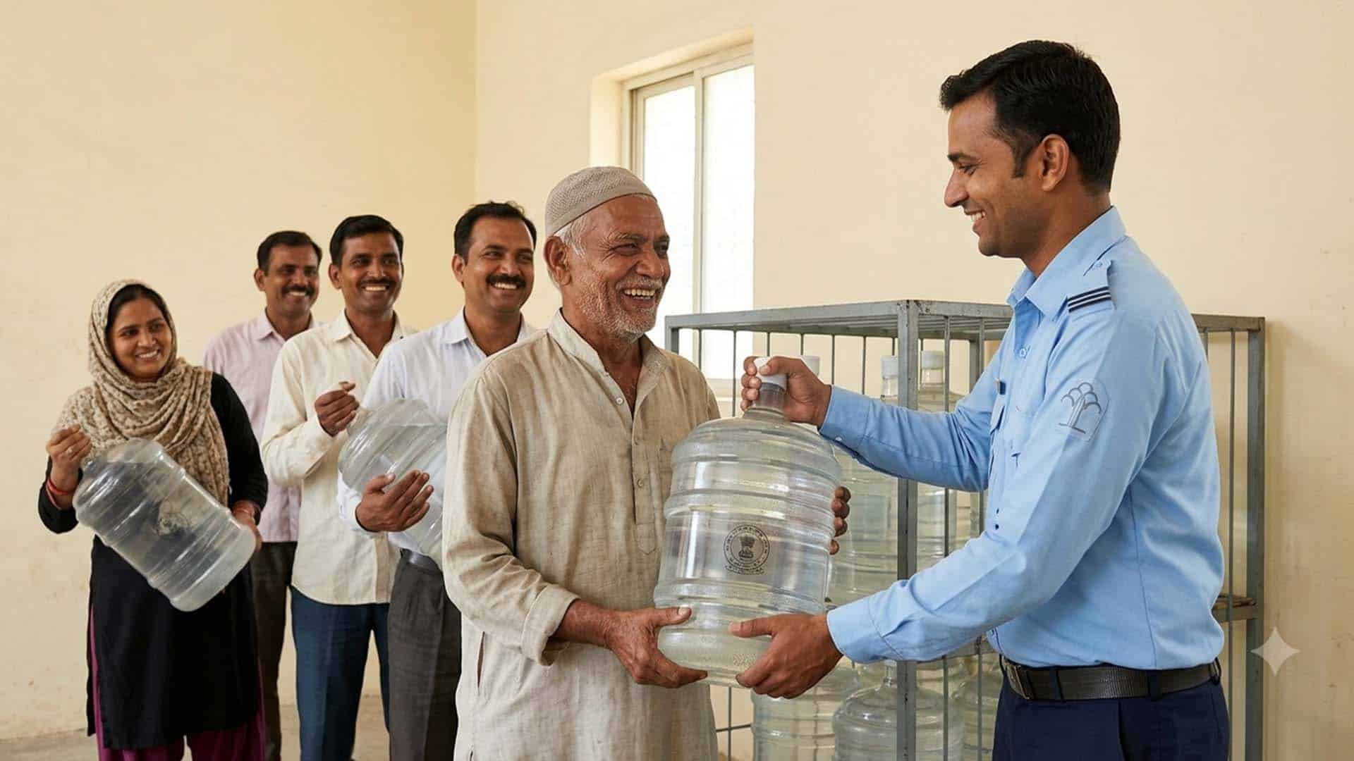 عوام کے لیے بڑی خوشخبری، حکومت کا 19 لیٹر پانی کی بوتلیں مفت دینے کا اعلان
