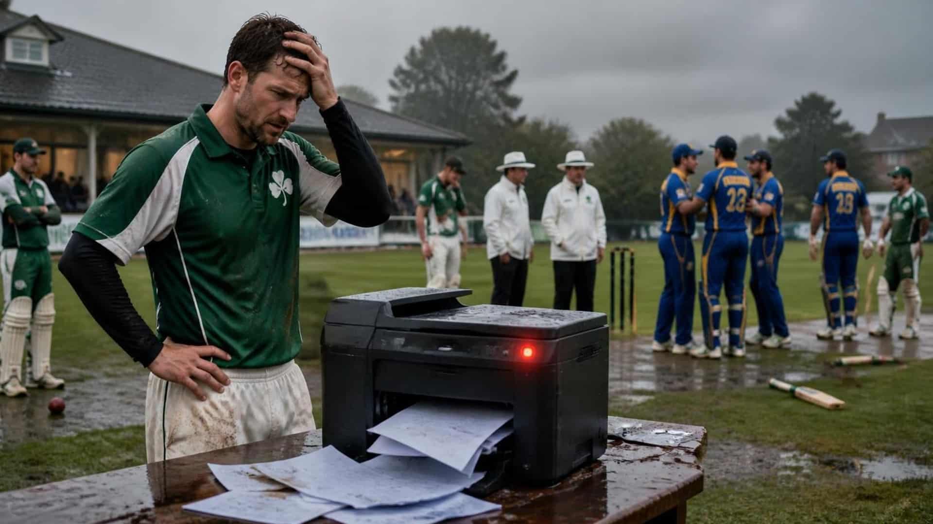 کرکٹ کی تاریخ کا انوکھا ترین فیصلہ، فیلڈ میں نہیں بلکہ ایک ’خراب پرنٹر‘نے میزبان ٹیم کو میچ ہروا دیا