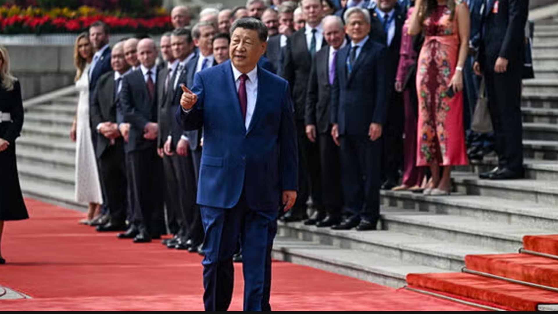 چینی صدر  10 سال بعد پہلی مرتبہ دورے پر امریکہ پہنچ گئے ، ریڈ کارپٹ استقبال