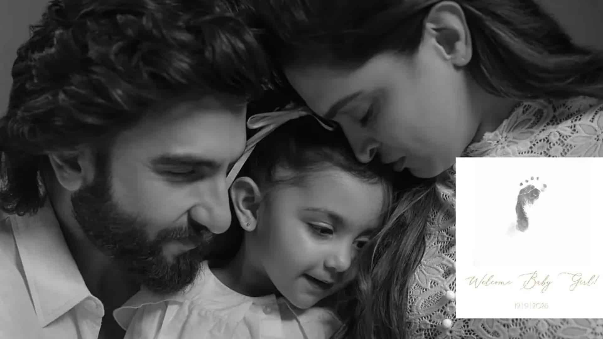 دیپیکا پڈوکون اور رنویر سنگھ کے ہاں دوسری بیٹی کی پیدائش