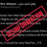 پاکستان نے صرف ٹی ٹی پی کے ٹھکانوں کو نشانہ بنایا، افغان شہریوں کو نشانہ بنانے کی خبریں  بے بنیاد  قرار