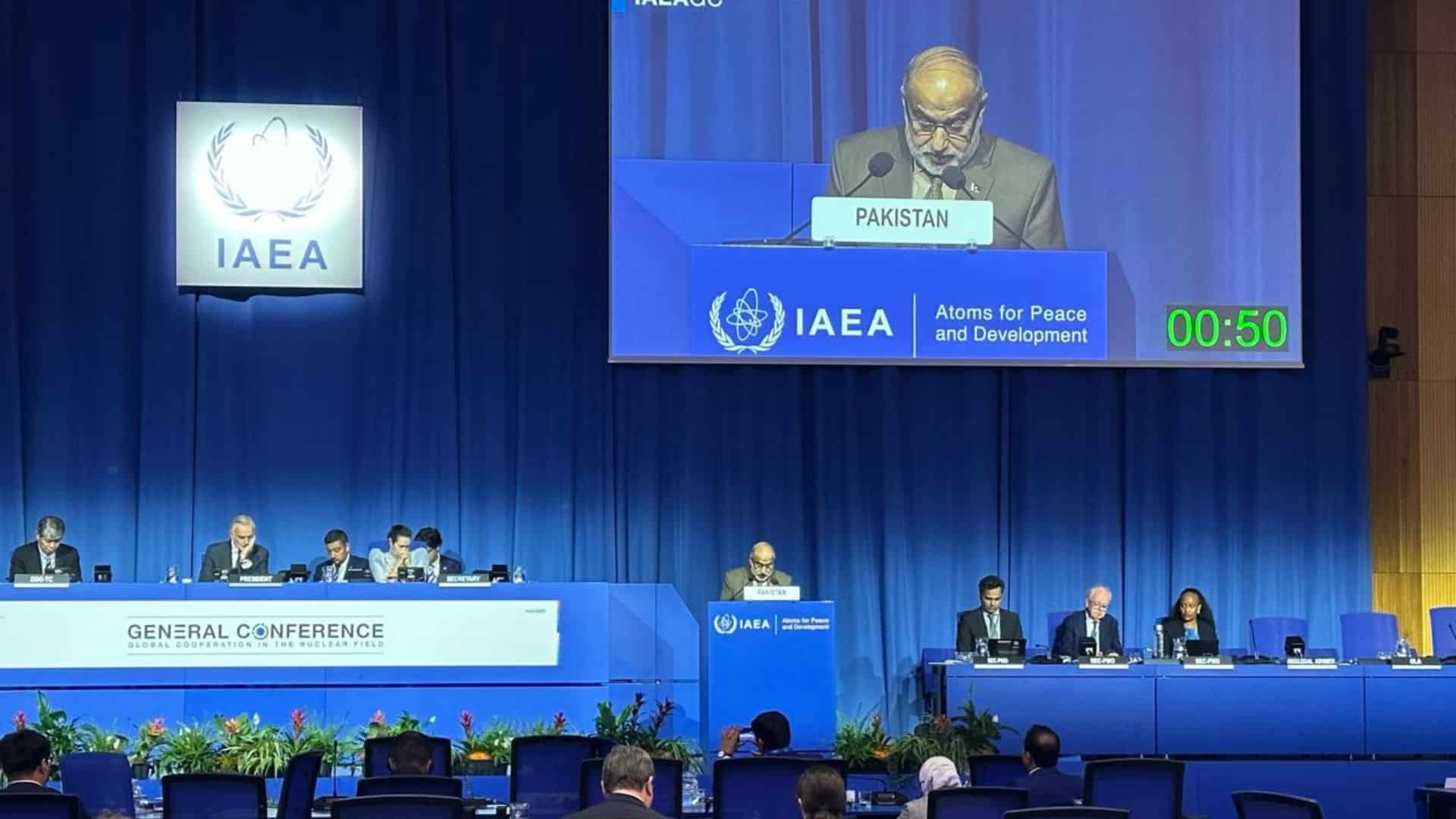 چیئرمین پی اے ای سی نے آئی اے ای اے کی جنرل کانفرنس میں پاکستان کے پُرامن جوہری پروگرام کو اجاگر کیا