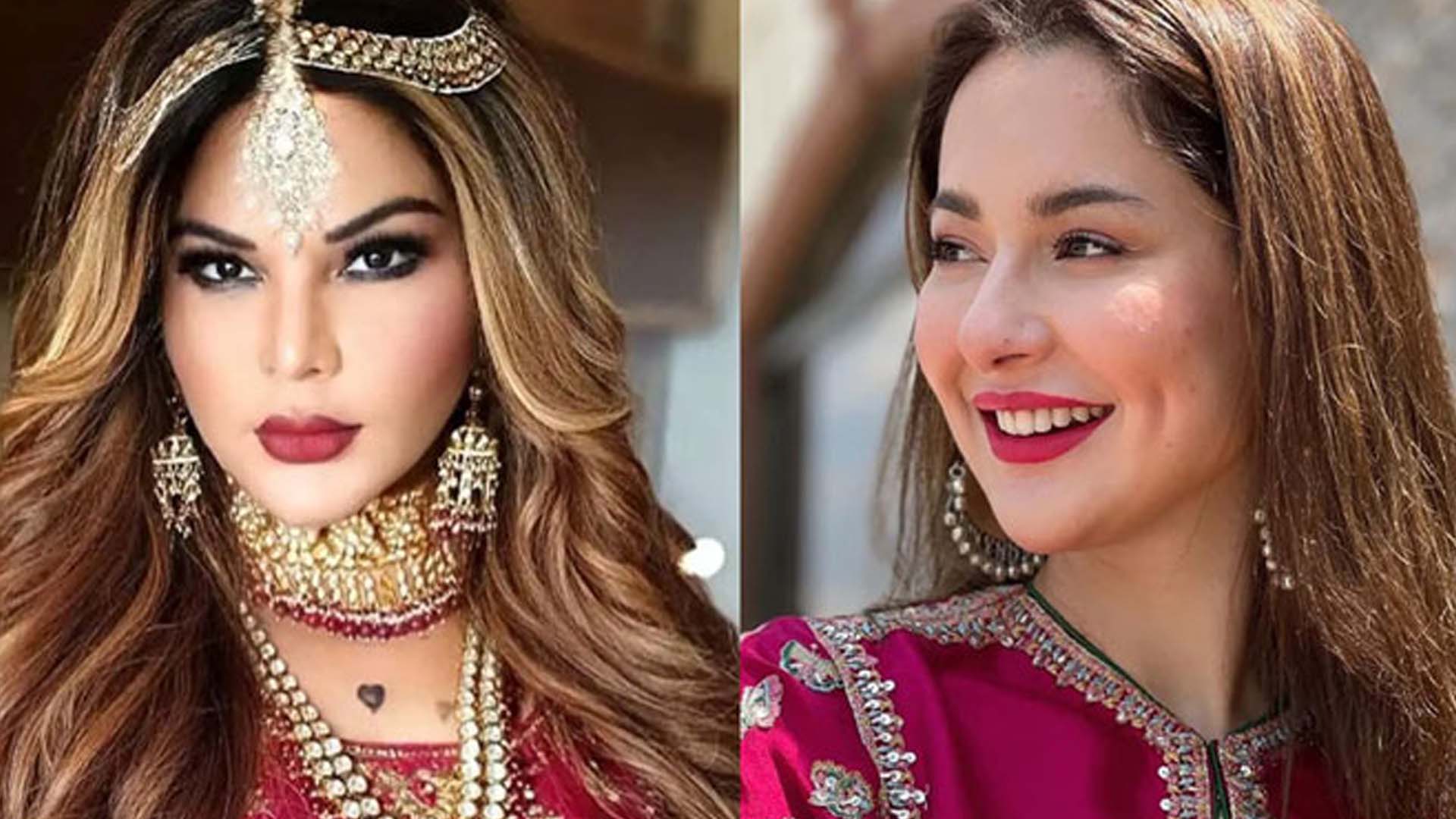10 سالہ شوبز سفر مکمل، ہانیہ عامر کا راکھی ساونت کے ساتھ سرپرائز