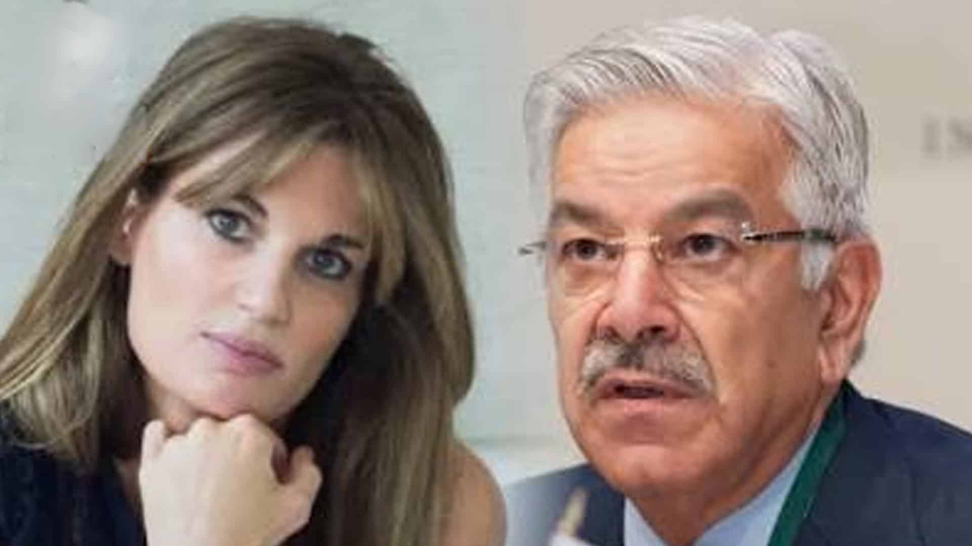 سوشل میڈیا پر جمائما گولڈ اسمتھ اور خواجہ آصف آمنے سامنے، نوک جھونک پر نئی بحث