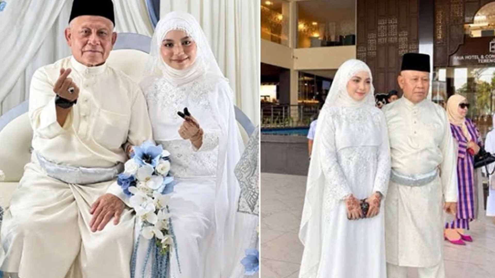 72 سالہ فٹبالر کی 20 سالہ دلہن، شادی کی تصاویر نے سوشل میڈیا پر دھوم مچا دی