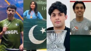 ایشین گیمز : اسکواش ایونٹ میں پاکستان نے مکسڈ ڈبلز اور مینزسنگلز کے کوارٹر فائنل میں جگہ بنالی