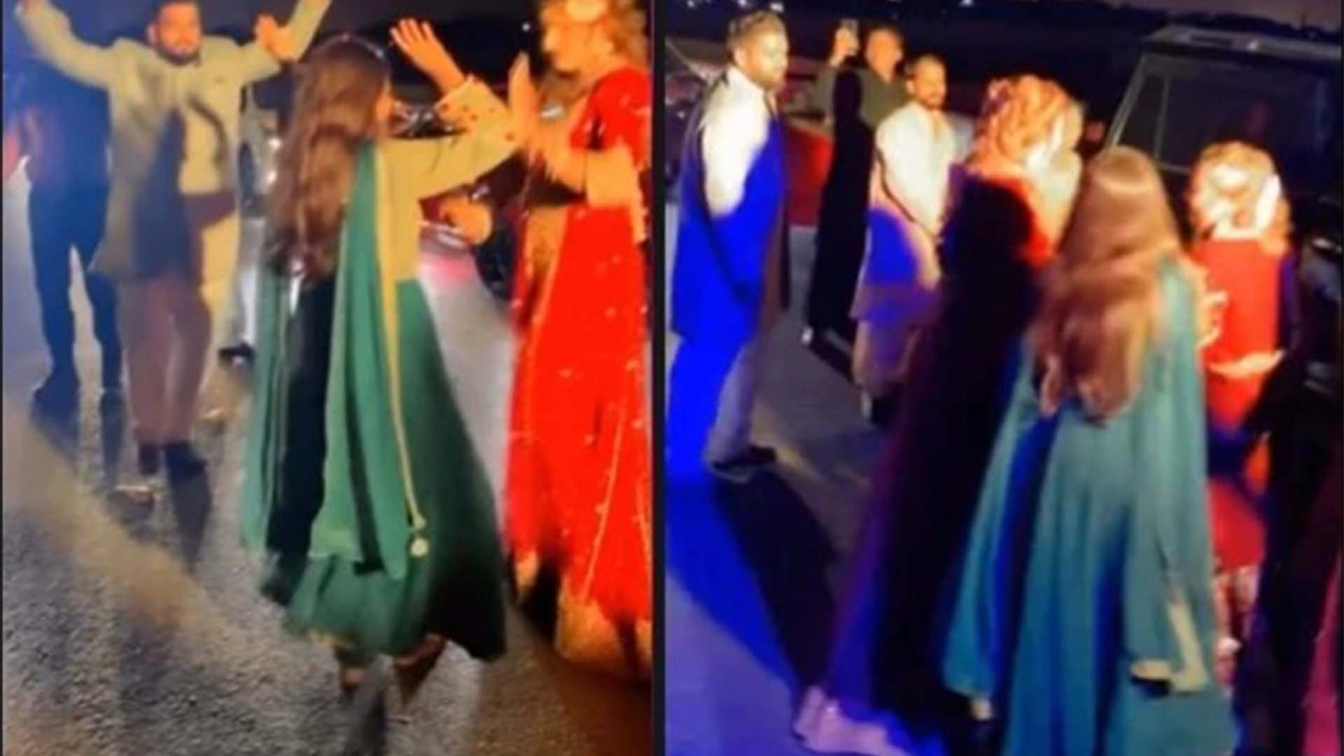 باراتیوں کا انوکھا کارنامہ، سڑک پر ٹریفک روک کر  دلہن سمیت رقص