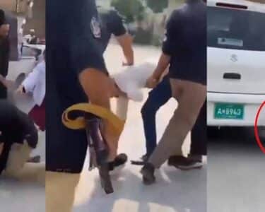 پولیس کا طلبا پر تشدد