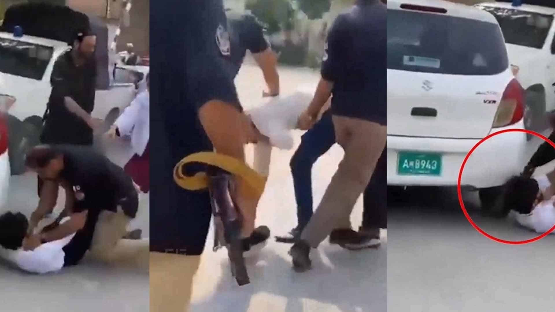 خیبر پختونخوا کی ’مثالی پولیس‘ کی نرسنگ کالج حیات آباد کے طلبہ پر تشدد کی نئی ویڈیو سامنے آگئی