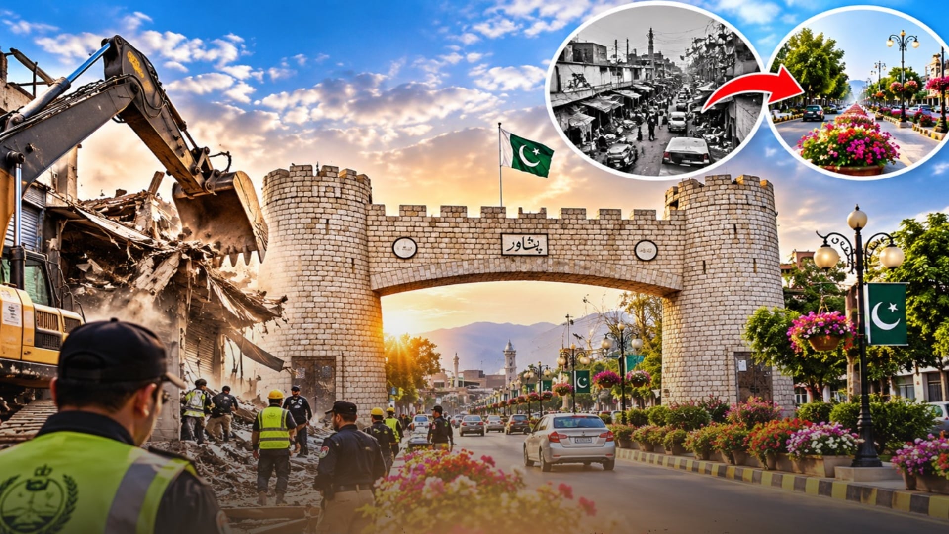پشاور کو پھر سے ’پھولوں کا شہر‘ بنانے کا مشن، رنگ روڈ کے بعد اندرونِ شہر میں تجاوزات کے خاتمے کا فیصلہ