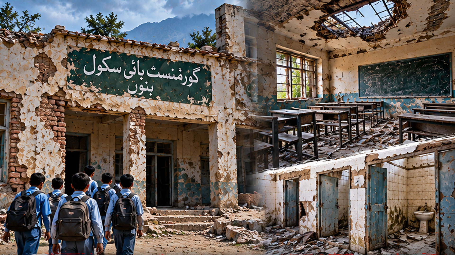 13 سالہ پی ٹی آئی دور میں اسکولوں کو برباد کر دیا گیا، بنوں کے 672 سکولوں کی حالت انتہائی خستہ، 711 کمرے مرمت کے منتظر،209 اسکولوں میں واش رومز نہیں۔ سروے رپورٹ آ گئی