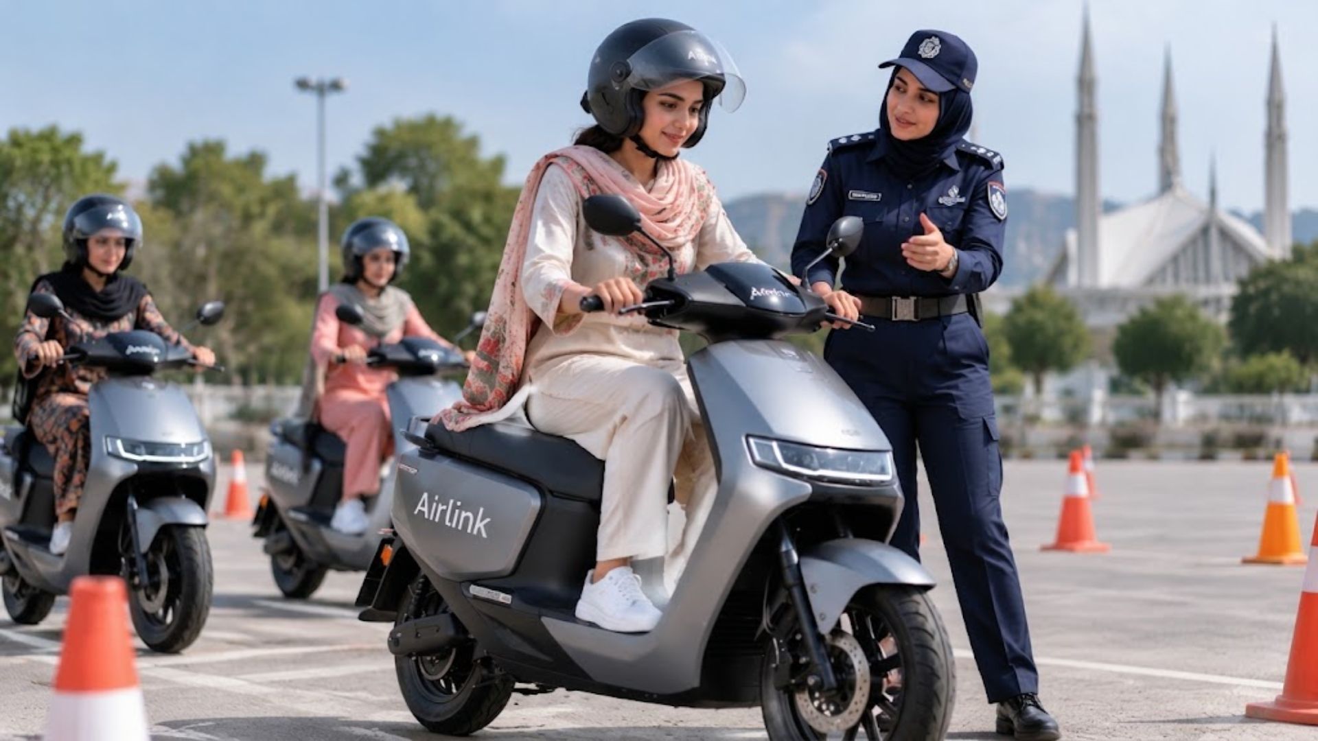 اسکوٹی  چلانا سیکھنے کی خواہشمند خواتین کے لئے بڑی خوشخبری