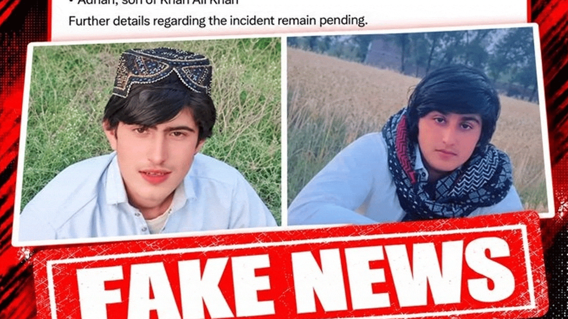 شمالی وزیرستان سردی خیل میں شہریوں کے اغوا کا بھارتی پراکسی ہینڈلرز کا جھوٹا پروپیگنڈا بھی ناکام گیا، آزاد فیکٹ چیک نے تمام جھوٹے دعوے خاک میں ملا دیے