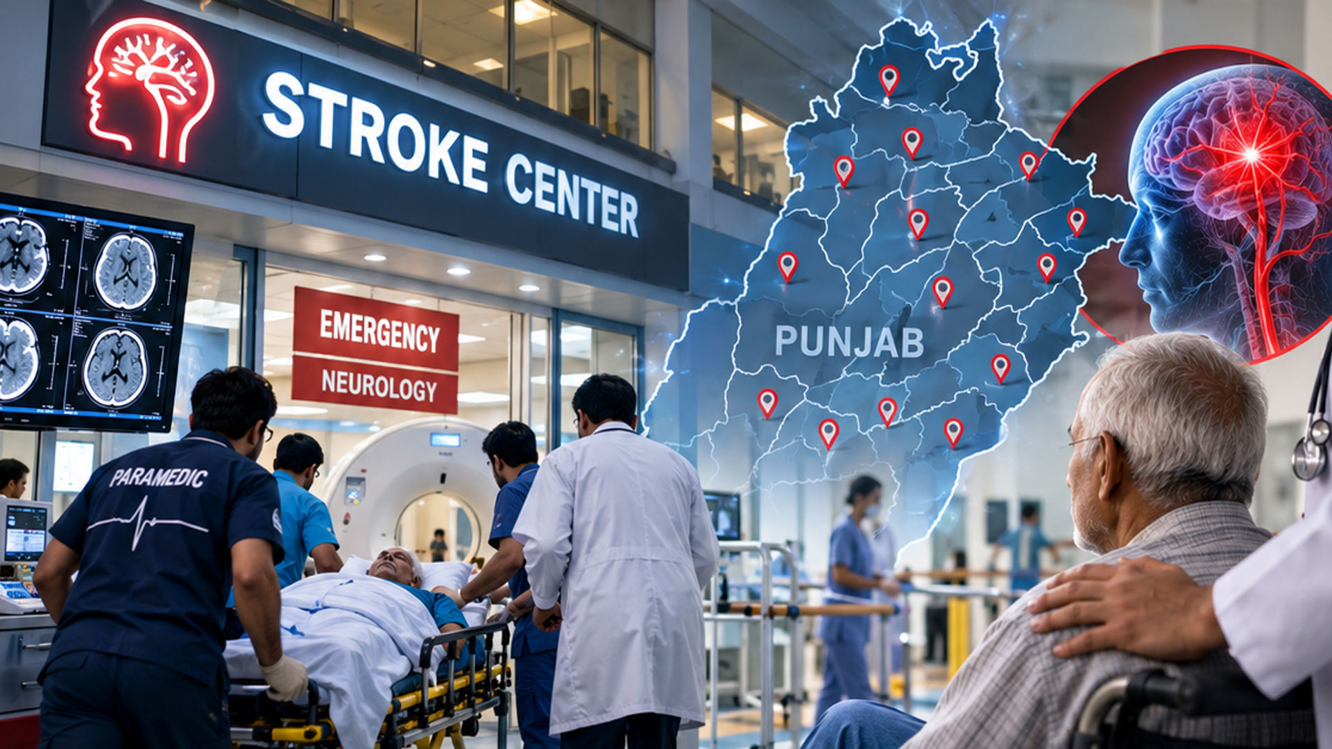 پنجاب کے 23 اضلاع میں 40 پرائمری اسٹروک سینٹرز فعال، فالج کے مریضوں کے لیے مزید سہولتیں فراہم کرنے کا فیصلہ