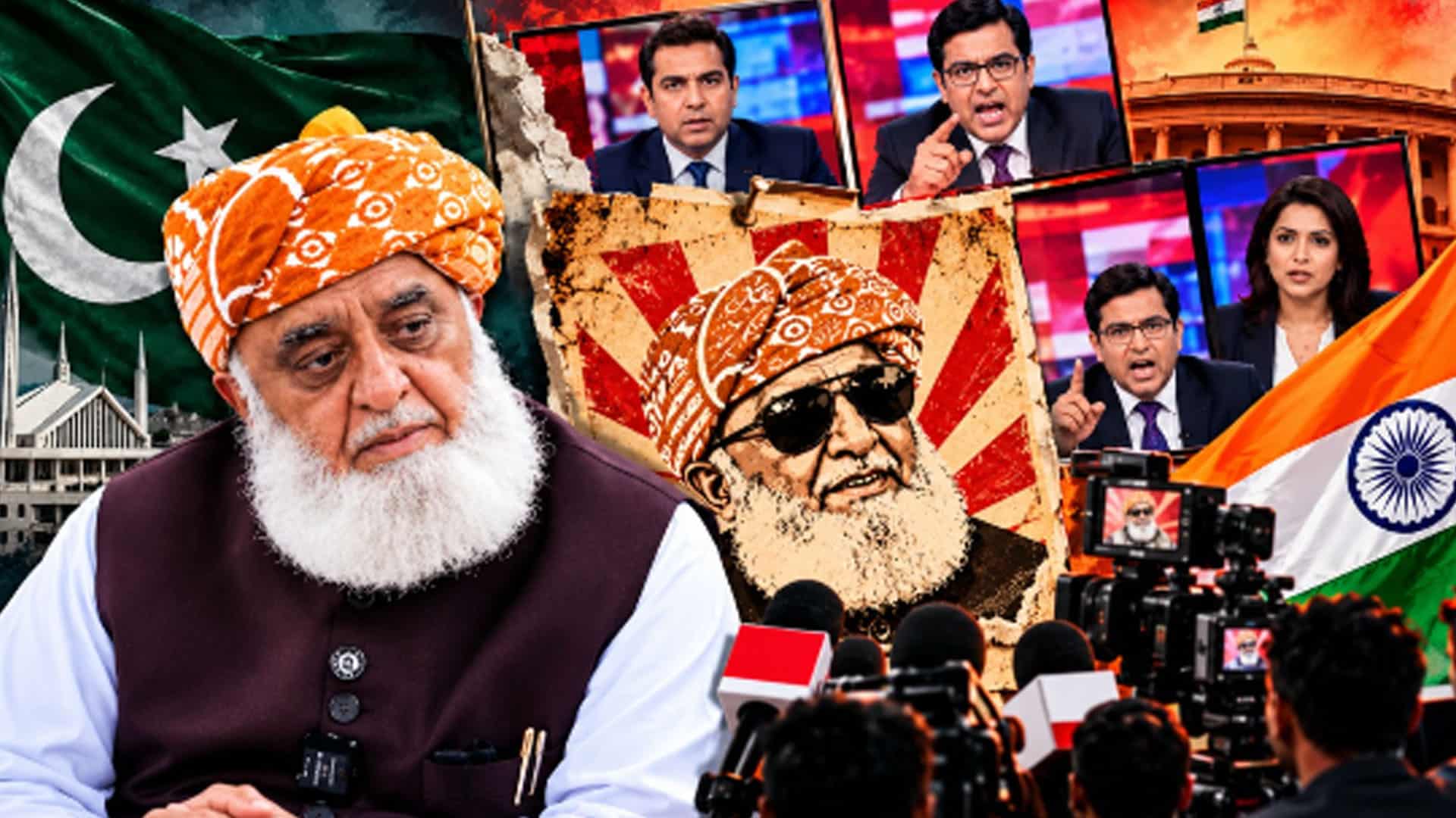 وطن دشمنی یا سستی سیاست؟ فضل الرحمان گودی میڈیا کے ‘پوسٹر بوائے’ بن گئے