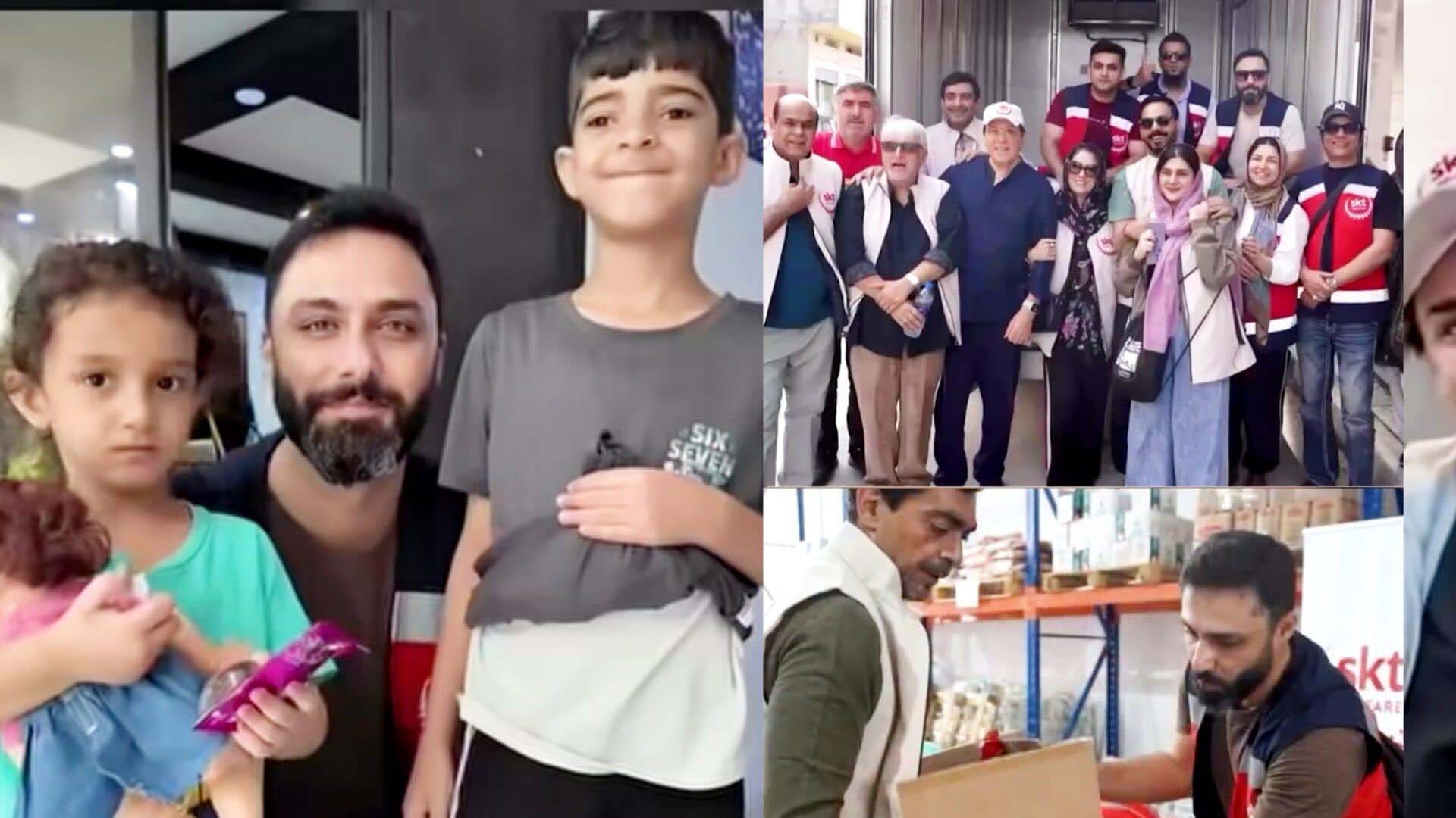 شہرت سے آگے انسانیت، پاکستانی فنکاروں کا فلسطینی بچوں کے لیے خوبصورت اقدام