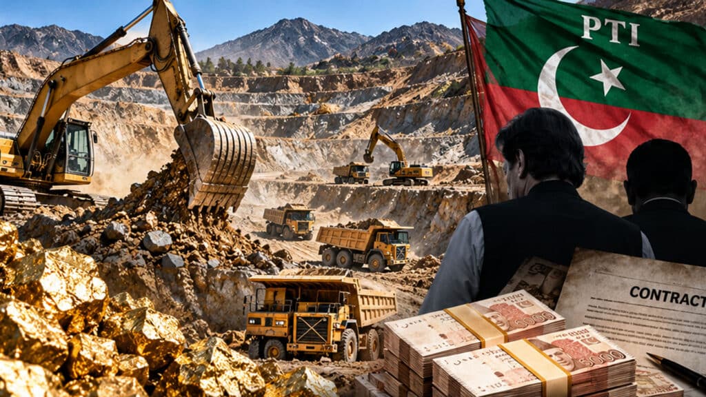 خیبر پختونخوا میں سونے کی کان کنی پر بڑا ڈاکہ پکڑا گیا ، 4 ارب 93 کروڑ روپے کے ٹھیکوں میں بے ضابطگیوں سے پی ٹی آئی کی لوٹ مار بے نقاب ہوگئی