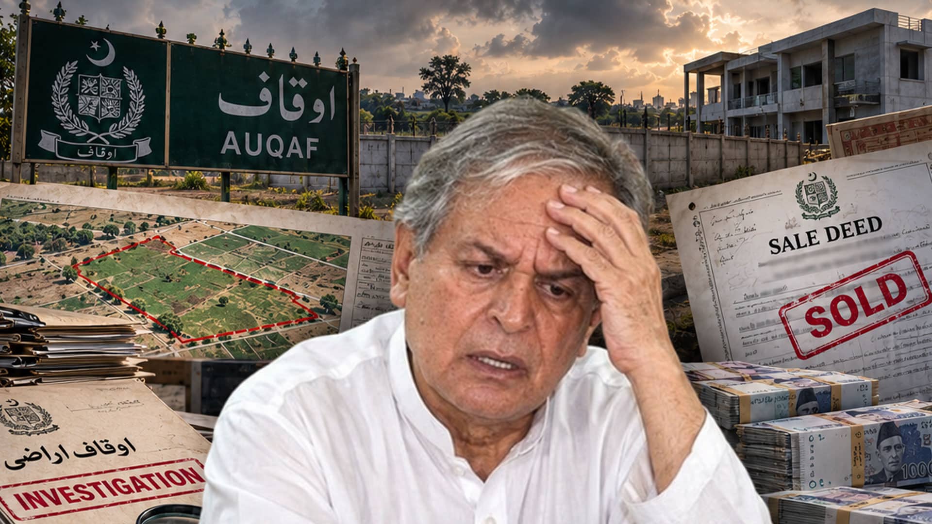 جاوید ہاشمی نے اوقاف کی زمین بھی نہ چھوڑی، کروڑوں روپے کی اراضی پر پہلے قبصہ کیا پھر فروخت کردی، کرپشن کے بے تاج بادشاہ کی کرپشن کہانی نے ہلا کر رکھ دیا