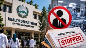 خیبرپختونخوا میں انتظامی فیصلوں کی ازسرِنو جانچ کا عمل جاری، محکمہ صحت کی تمام بھرتیاں روک دی گئیں