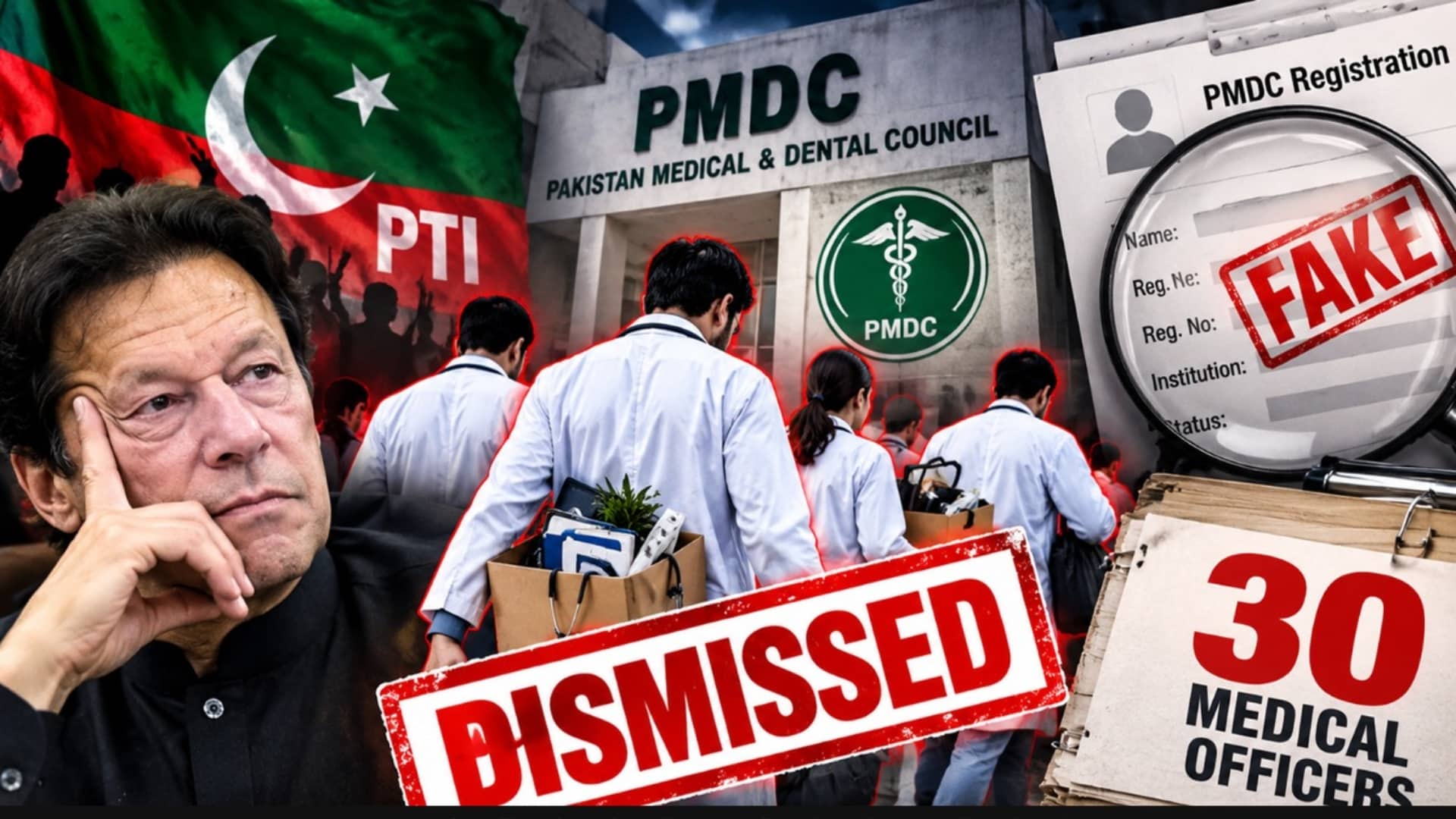 خیبرپختونخوا میں مالی و انتظامی کرپشن کا بھانڈا پھوٹ گیا ، پی ٹی آئی دور میں جعلی پی ایم ڈی سی رجسٹریشن پر بھرتی 30 میڈیکل آفیسرز برطرف