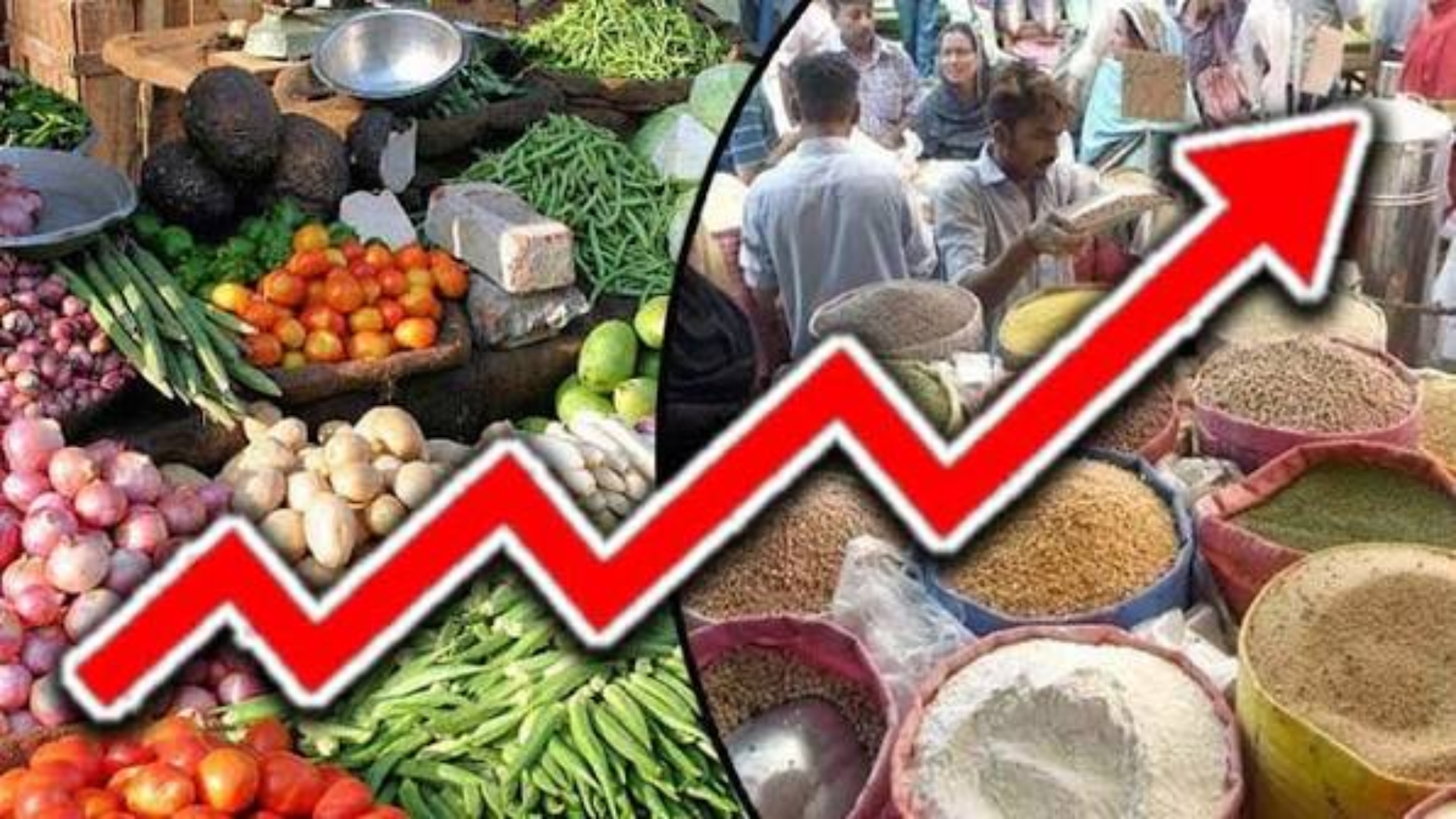 ٓ مہنگائی عروج پر ، اشیائے خوردونوش کی قیمتیں آسمان پر پہنچ گئیں