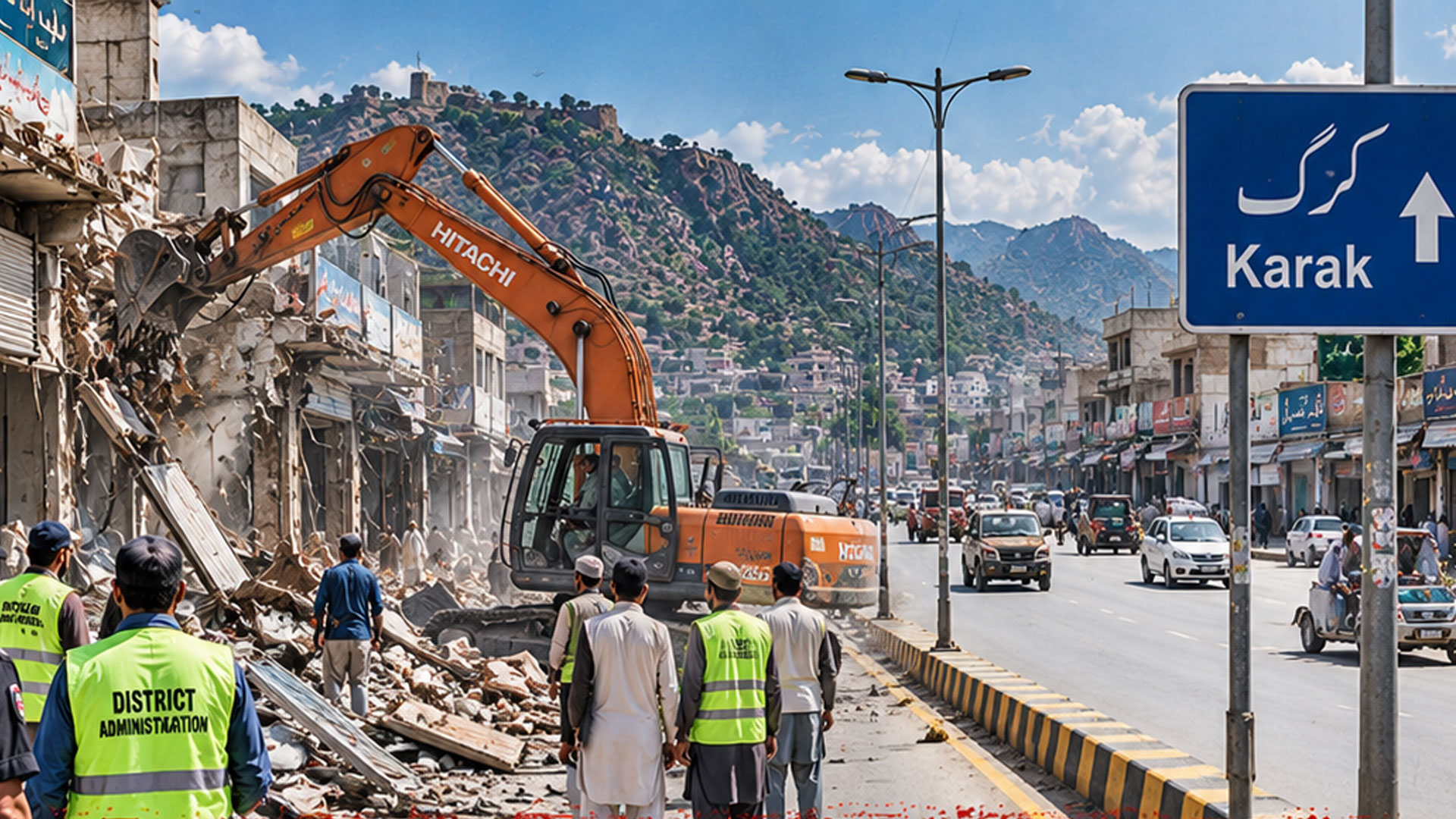 خیبر پختونخوا میں تبدیلی کے ثمرات  آنے لگے، کرک میں تجاوزات کے خلاف بڑا آپریشن، سڑکیں کھل گئیں، شہریوں نے سکھ کا سانس لیا،تاجر تنظمیں بھی خوش