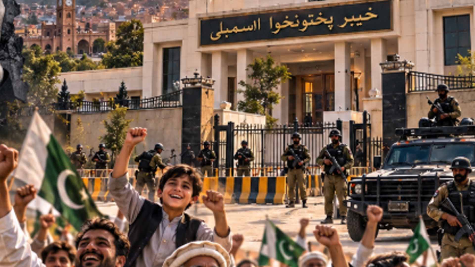 خیبر پختونخوابھرمیں ایمرجنسی کا نفاذ ،پی ٹی آئی کا 13 سالہ سیاہ دور ختم  ،عوام میں خوشی کی لہر،نئی امیدوں کا سورج طلو ع